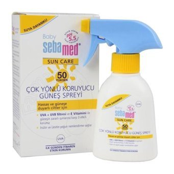 Sebamed 50 Faktör Tüm Ciltler İçin Yağsız Suya Dayanıklı Bebek Yüz ve Vücut Güneş Kremi 200 ml
