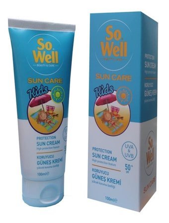 So Well 50 Faktör Tüm Ciltler İçin Suya Dayanıklı Bebek Yüz ve Vücut Güneş Kremi 100 ml