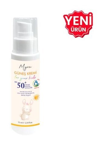 Roa Bitkisel 50 Faktör Tüm Ciltler İçin Suya Dayanıklı Parfümsüz Bebek Yüz ve Vücut Güneş Kremi 75 ml