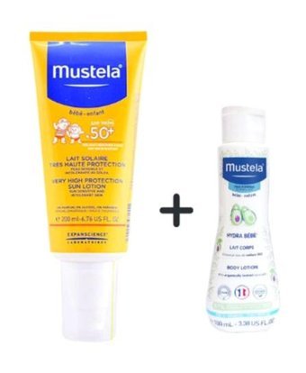 Mustela 50 Faktör Tüm Ciltler İçin Yağsız Suya Dayanıklı Parfümsüz Bebek Yüz ve Vücut Güneş Losyonu 40 ml