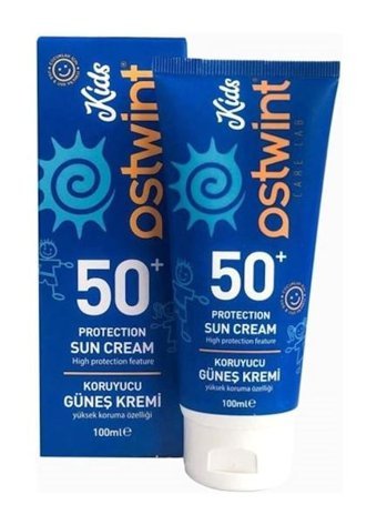 Ostwint Kids 50 Faktör Tüm Ciltler İçin Suya Dayanıklı Parabensiz Bebek Yüz ve Vücut Güneş Kremi 100 ml