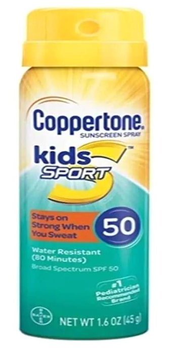 Coppertone Sport 50 Faktör Hassas Ciltler İçin Suya Dayanıklı Bebek Güneş Kremi 45 ml