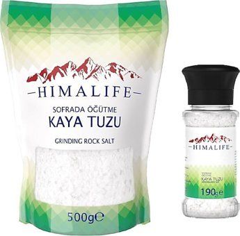 Himalife İyotlu Kristal Kaya Tuzu Paket 500 gr + Kristal Kaya Tuzu 190 gr