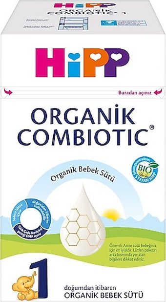 Hipp Yenidoğan Tahılsız Glutensiz Organik Probiyotikli 1 Numara Devam Sütü 12x800 gr