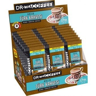 Dr. Tea Coffee Sade Orta Kavrulmuş Türk Kahvesi 24x9 gr