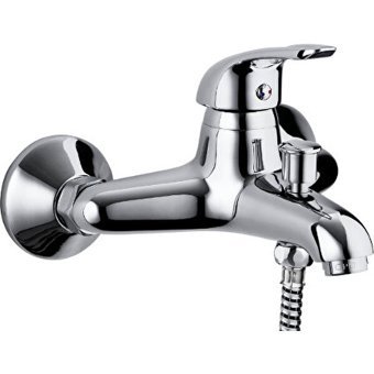 Gpd Mbb120 Krom Çift Delikli Aç Kapa Yarı Ankastre Kare Banyo Bataryası Gümüş