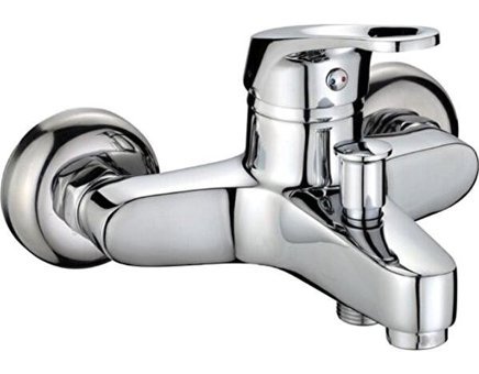 Hay Çelik Çift Delikli Aç Kapa Yarı Ankastre Kare Banyo Bataryası Krom