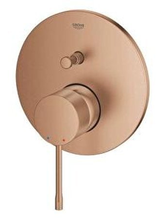 Grohe Krom Tek Delikli Çevirmeli Ankastre Banyo Bataryası Bakır