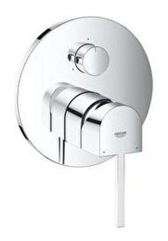 Grohe Krom Tek Delikli Aç Kapa Ankastre Kare Banyo Bataryası Gümüş
