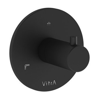 Vitra A4285936Wtc Pirinç Tek Delikli Aç Kapa Ankastre Banyo Bataryası Siyah
