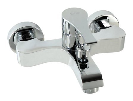 Gpd Atros Mbb65 Krom Çift Delikli Aç Kapa Yarı Ankastre Kare Banyo Bataryası Gümüş