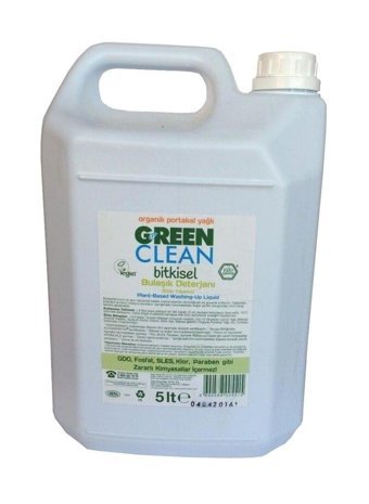 U Green Clean Organik Portakal Kokulu El Bulaşık Deterjanı 5 lt