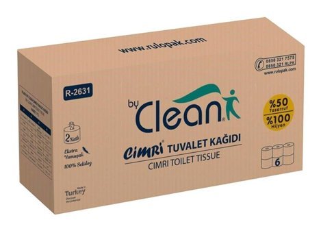 By Clean 2 Katlı 6'lı Rulo Tuvalet Kağıdı
