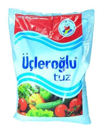 Üçleroğlu İyotlu Kristal Sofra Tuzu Paket 1.5 kg
