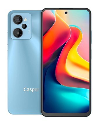 Casper Via M40 128 GB Hafıza 6 GB Ram 6.53 inç 50 MP IPS LCD Ekran Android Akıllı Cep Telefonu Opal Mavi