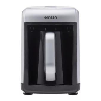Emsan Bella Gusto 1 Hazneli 4 Fincan 535 W Gri Türk Kahvesi Makinesi