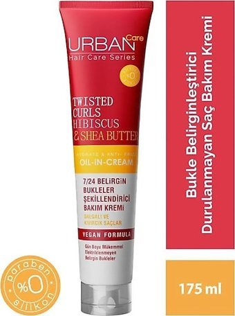 Urban Care Bukle Belirginleştirici Hibiskus Shea Dalgalı Kıvırcık Saçlar İçin Kadın Saç Kremi 3 x 175 ml