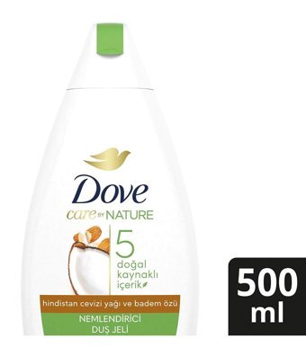 Dove Care By Badem Özü Hindistan Cevizi Nemlendirici Duş Jeli 500 ml