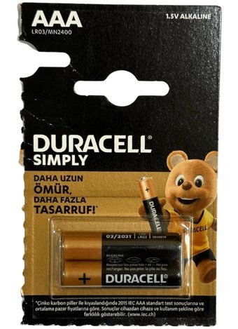 Duracell LR03/MN2400 1.5 V Alkalin AAA / İnce Kalem Pil 10'lu