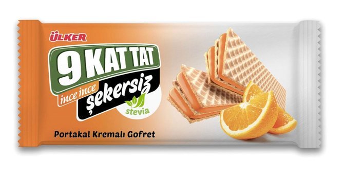 Ülker 9 Kat Portakal Kremalı Gofret 24x118 gr