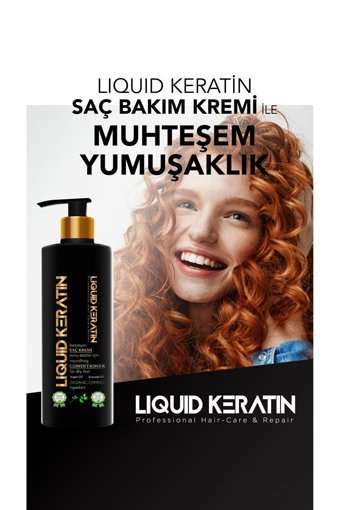 Liquid Organik Besleyici Nemlendirici Keratin Saç Kremi 200 ml