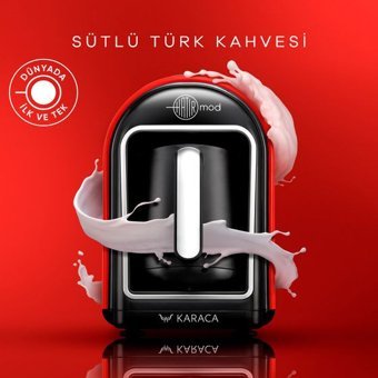 Karaca Hatır Mod Hazneli Fincan Kırmızı Türk Kahvesi Makinesi