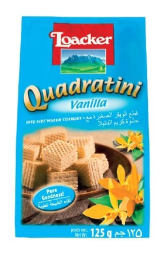 Loacker Quadratini Vanilya Dolgulu Gofret 125 gr