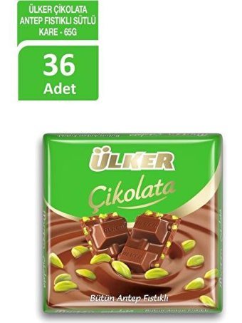 Ülker Antep Fıstıklı Çikolata 45 gr 36 Adet