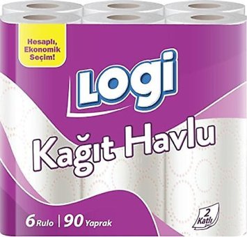 Logi 2 Katlı 6'lı Rulo Kağıt Havlu