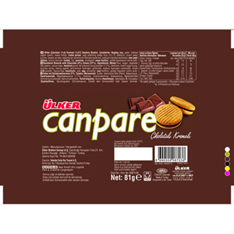 Ülker Canpare Çikolatalı Bisküvi 81 gr