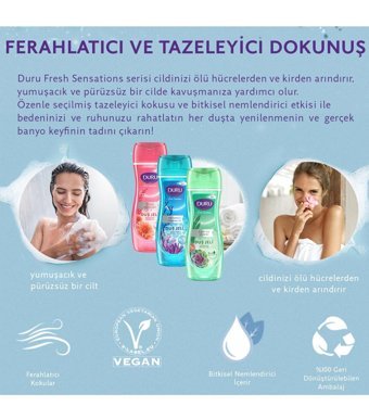 Duru Fresh Sensations Çiçek Duş Jeli 450 ml