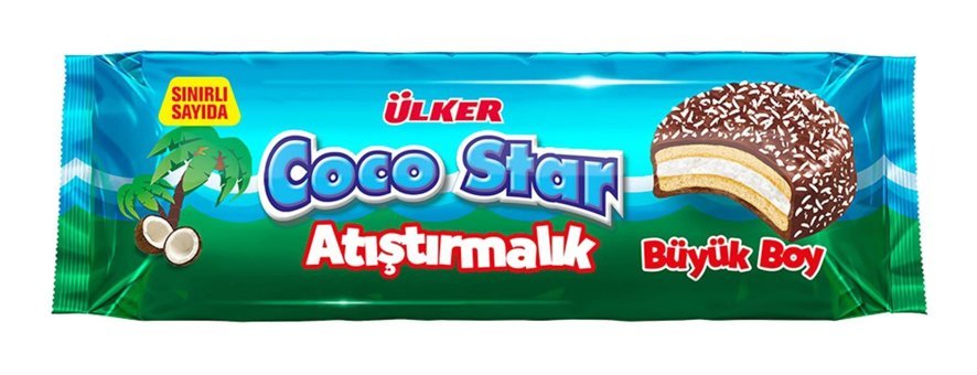 Ülker Coco Star Çikolatalı Hindistan Cevizli Bisküvi 154 gr