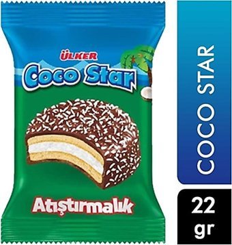 Ülker Coco Star Çikolatalı Hindistan Cevizli Bisküvi 24x22 gr