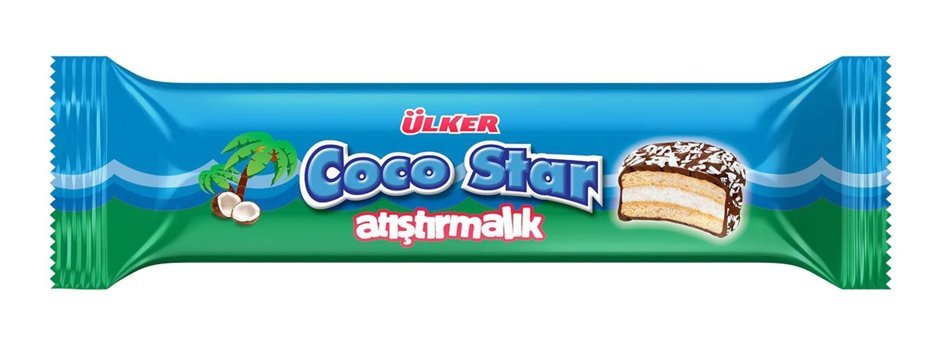 Ülker Coco Star Çikolatalı Hindistan Cevizli Bisküvi 24x66 gr