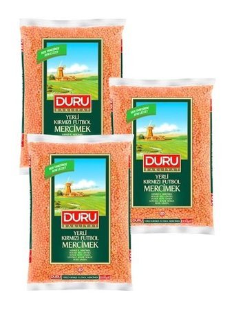 Duru Kırmızı Mercimek 3x1 kg
