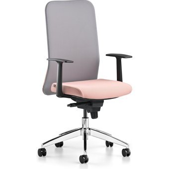 Bürotime Comfy Kolçaklı Dönerli Gri Somon Çalışma Sandalyesi