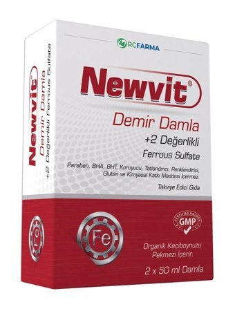 Newvit Yetişkin Demir 2x50 ml