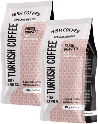 Nish Sade Orta Kavrulmuş Türk Kahvesi 2x250 gr