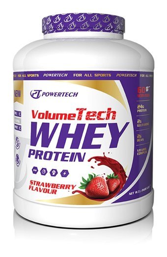 Powertech Volumetech Çilekli Whey Protein Tozu 2.4 Kg