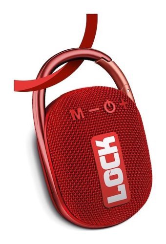 Powerway Lock Bluetooth Hoparlör Kırmızı