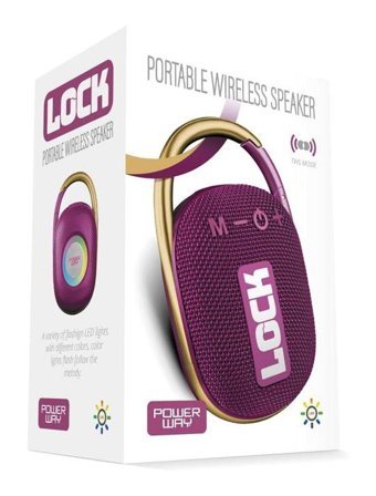 Powerway Lock Bluetooth Hoparlör Mor