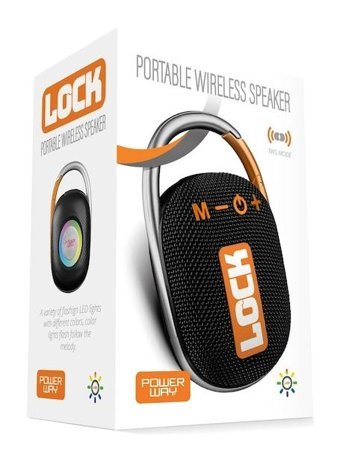 Powerway Lock Bluetooth Hoparlör Turuncu