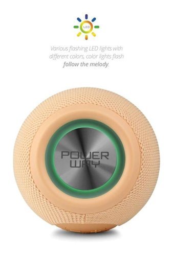 Powerway Voiceball Bluetooth Hoparlör Krem