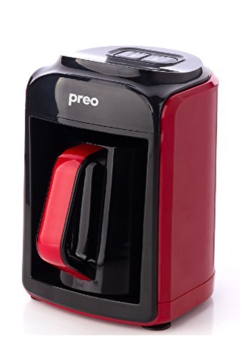 Preo E263ECM Hazneli Fincan Kırmızı Türk Kahvesi Makinesi