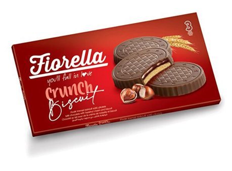 Fiorella Crunch Biscuit Fındık Kremalı Bisküvi 3x22.5
