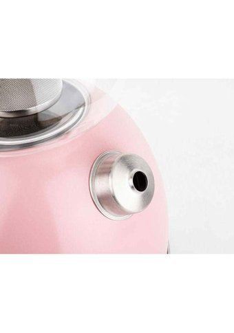 Chef Nature Cam Demlikli Düdüklü Çelik Çaydanlık Pembe