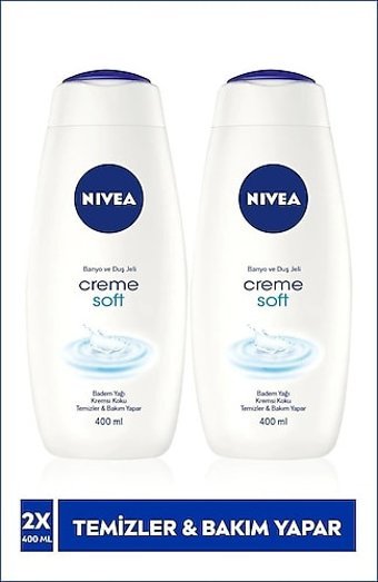 Nivea Badem Yağı Nemlendirici Duş Jeli 2x400 ml