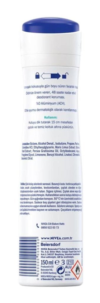 Nivea Invisible Black&white Pure Sprey Kadın Deodorant 3x150 ml