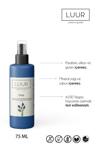 Luur Cosmetics & More Çiçeksi Kolonya 75 ml