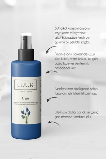 Luur Cosmetics & More Çiçeksi Kolonya 75 ml